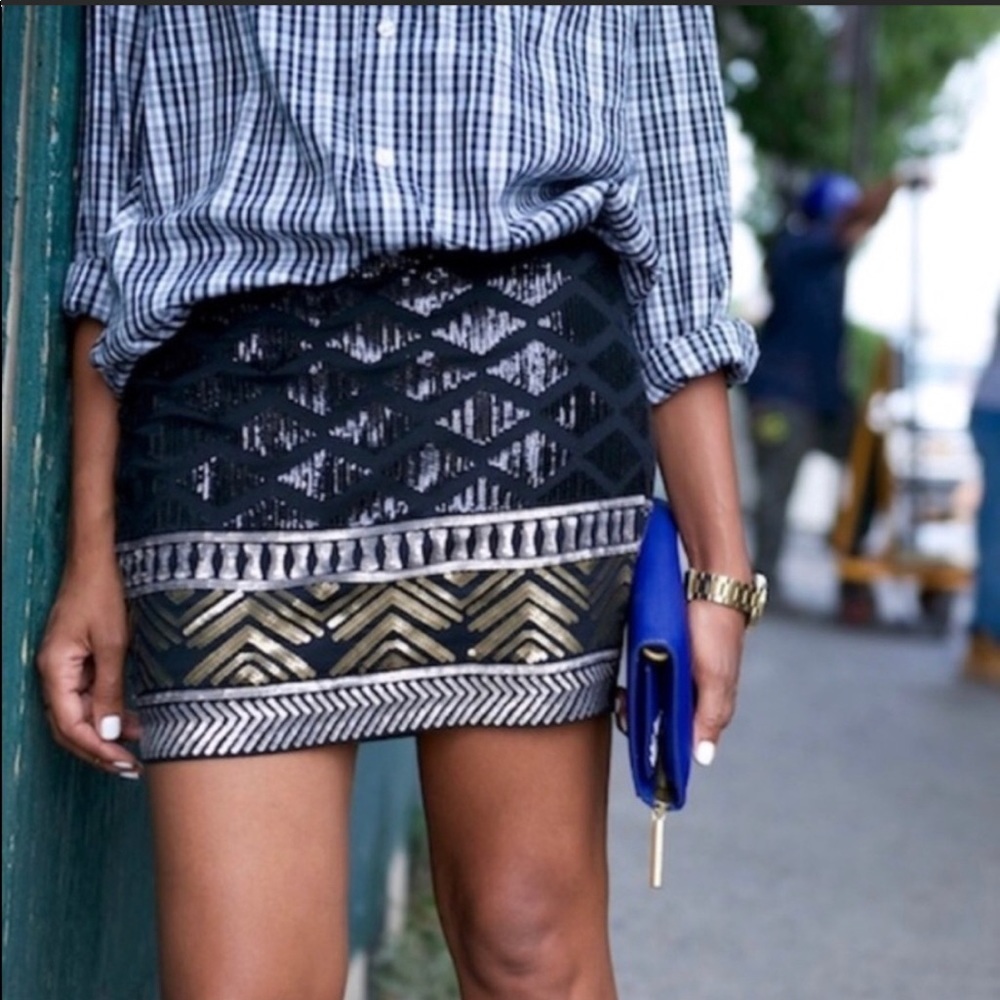 NWOT XS Express Sequined Mini Skirt